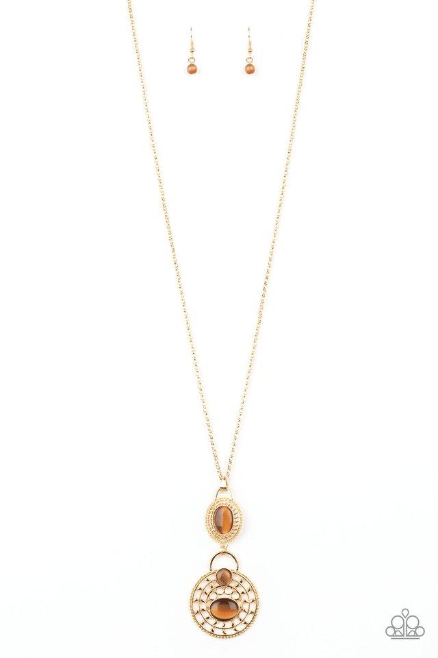 Paparazzi Necklace ~ Hook, VINE, and Sinker - Brown