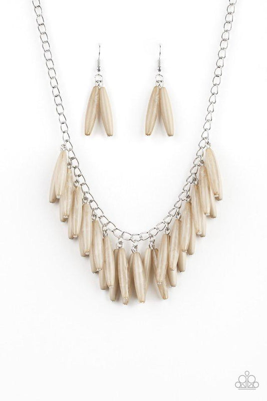 Paparazzi Necklace ~ Full Of Flavor - Brown