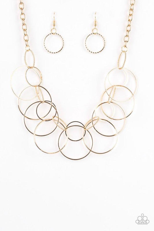 Paparazzi Necklace ~ Circa de Couture - Gold