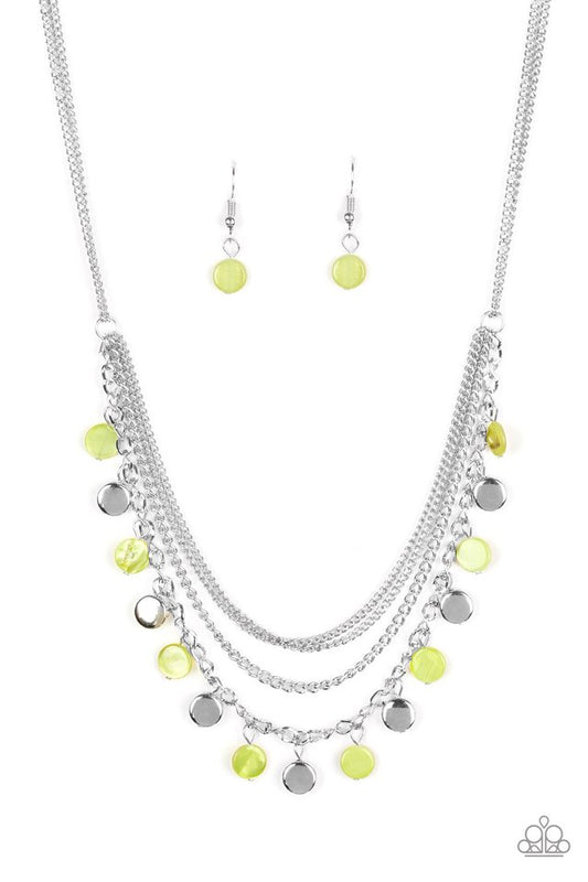 Beach Flavor - Green - Paparazzi Necklace Image