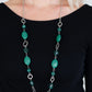 Shimmer Simmer - Green - Paparazzi Necklace Image