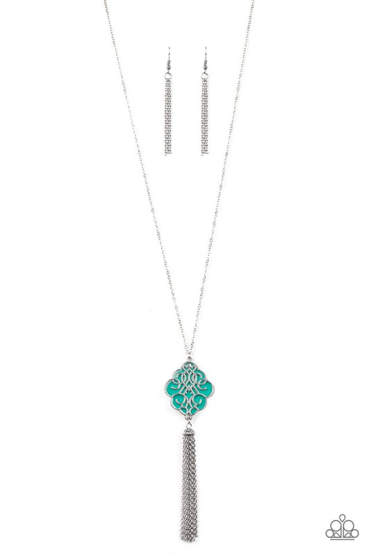 Malibu Mandala - Green - Paparazzi Necklace Image