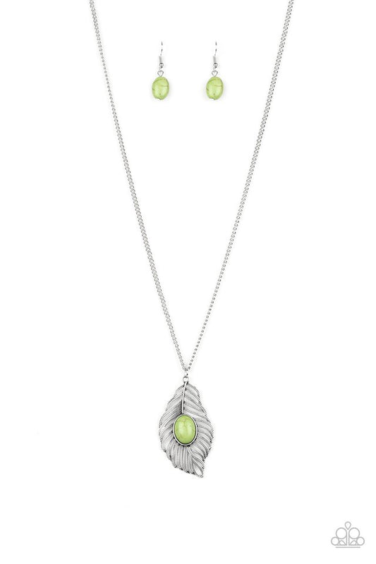 Flight Path - Green - Paparazzi Necklace Image
