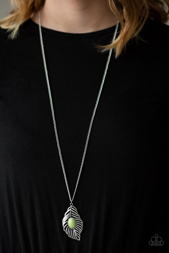 Flight Path - Green - Paparazzi Necklace Image