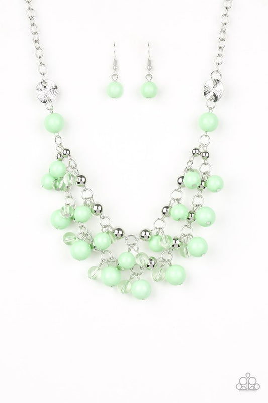 Seaside Soiree - Green - Paparazzi Necklace Image