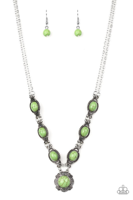 Desert Dreamin - Green - Paparazzi Necklace Image