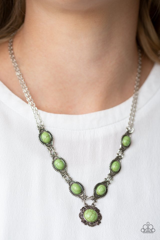 Desert Dreamin - Green - Paparazzi Necklace Image