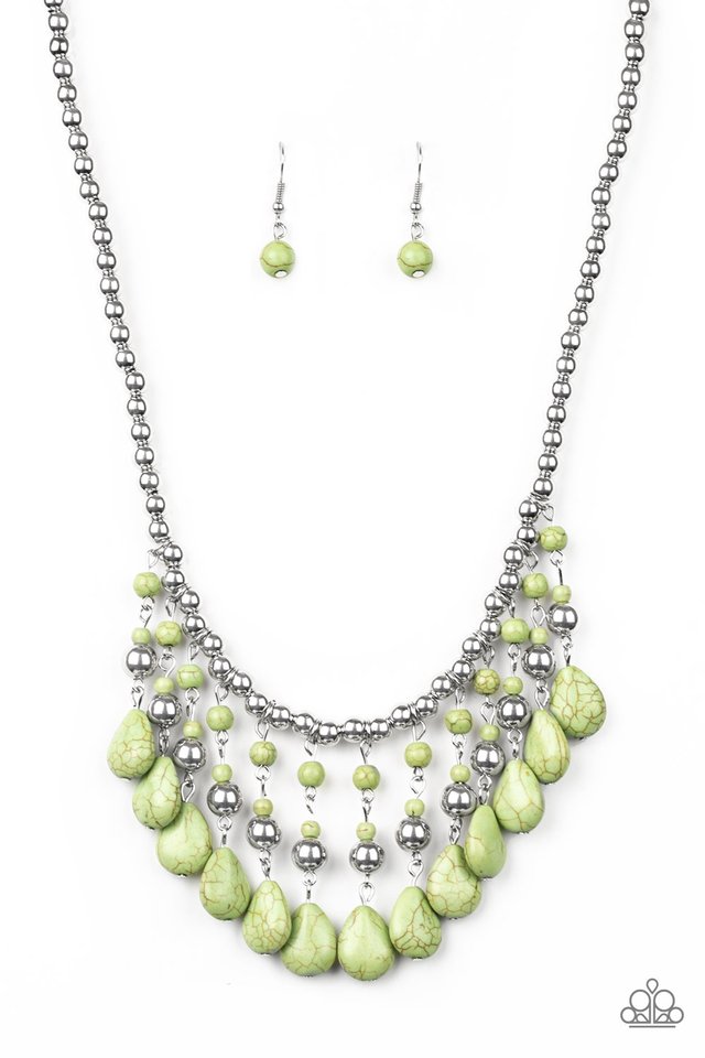 Rural Revival - Green - Paparazzi Necklace Image