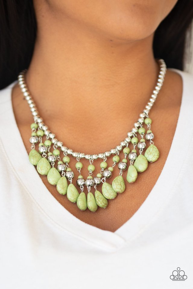 Rural Revival - Green - Paparazzi Necklace Image