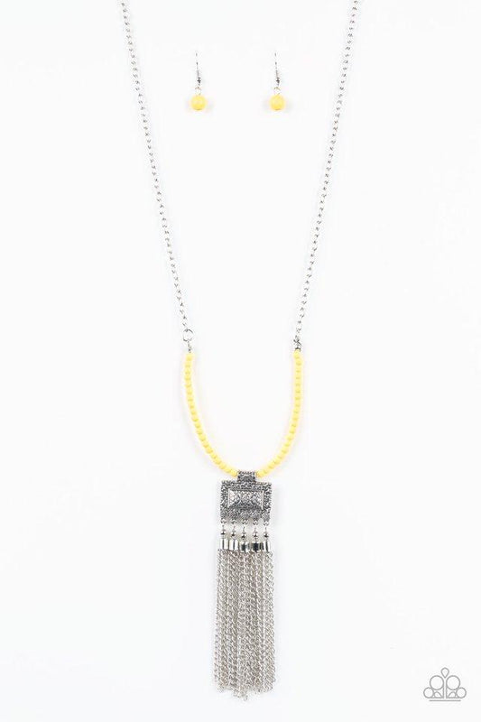 Paparazzi Necklace ~ Mayan Masquerade - Yellow