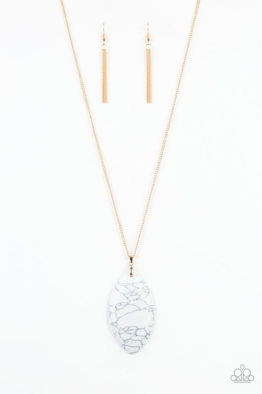 Santa Fe Simplicity - White - Paparazzi Necklace Image
