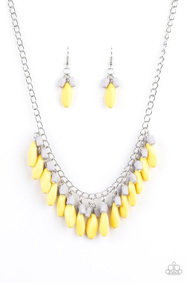 Paparazzi Necklace ~ Bead Binge - Yellow
