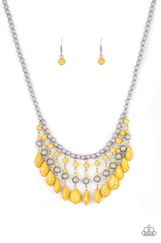 Rural Revival - Yellow - Paparazzi Necklace Image
