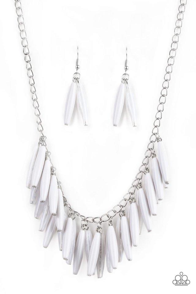 Paparazzi Necklace ~ Full Of Flavor - White