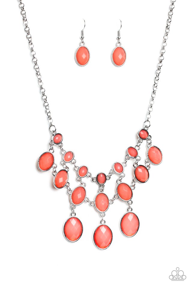 Mermaid Marmalade - Orange - Paparazzi Necklace Image