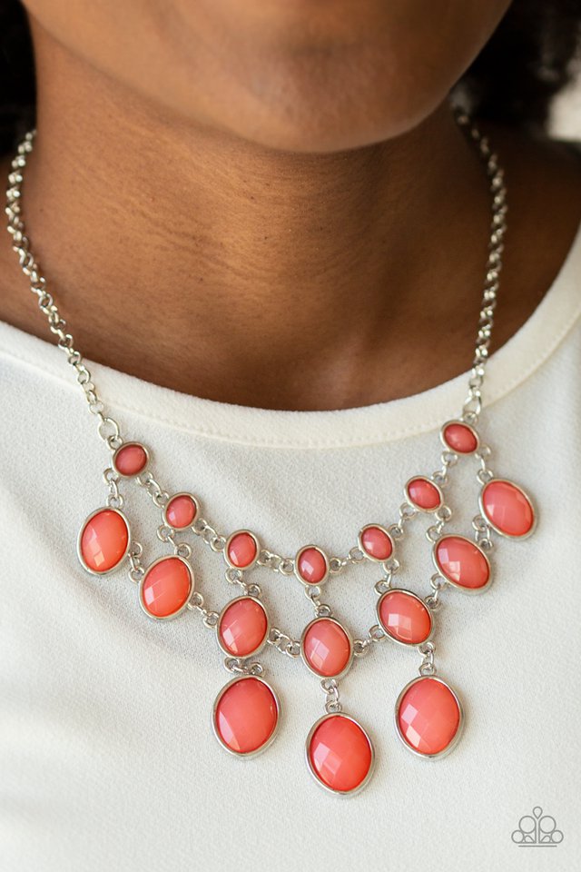 Mermaid Marmalade - Orange - Paparazzi Necklace Image