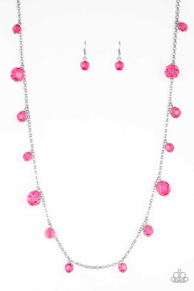 GLOW-Rider - Pink - Paparazzi Necklace Image