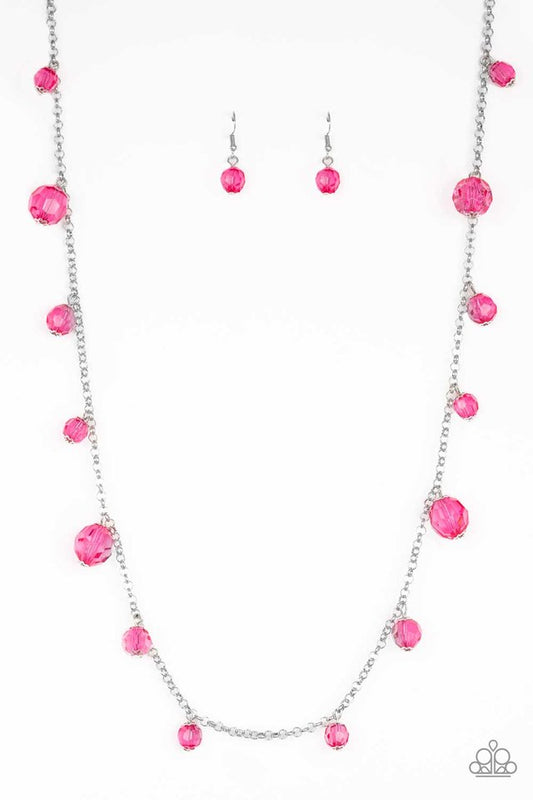 GLOW-Rider - Pink - Paparazzi Necklace Image