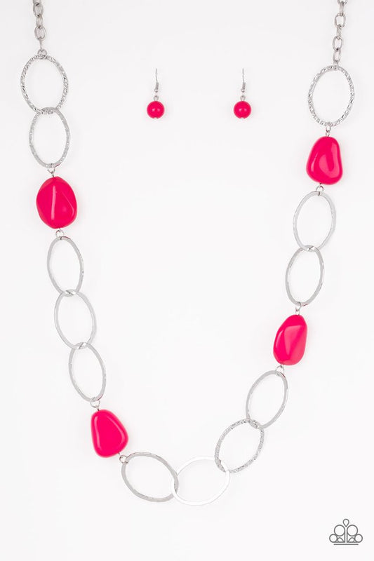 Modern Day Malibu - Pink - Paparazzi Necklace Image