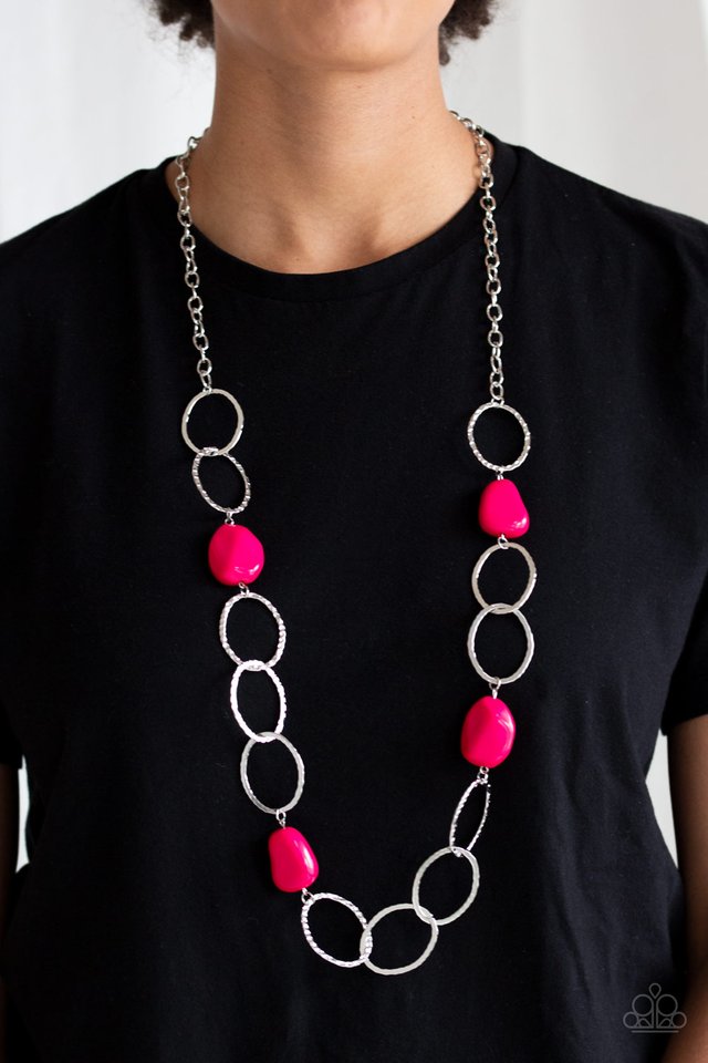 Modern Day Malibu - Pink - Paparazzi Necklace Image