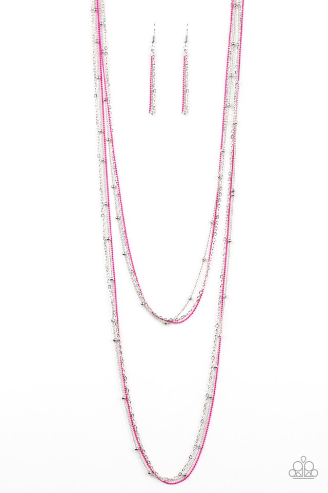 What A COLORFUL World - Pink - Paparazzi Necklace Image
