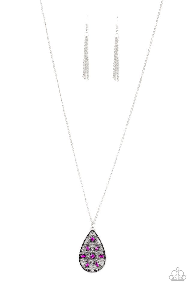 Gala Glimmer - Pink - Paparazzi Necklace Image