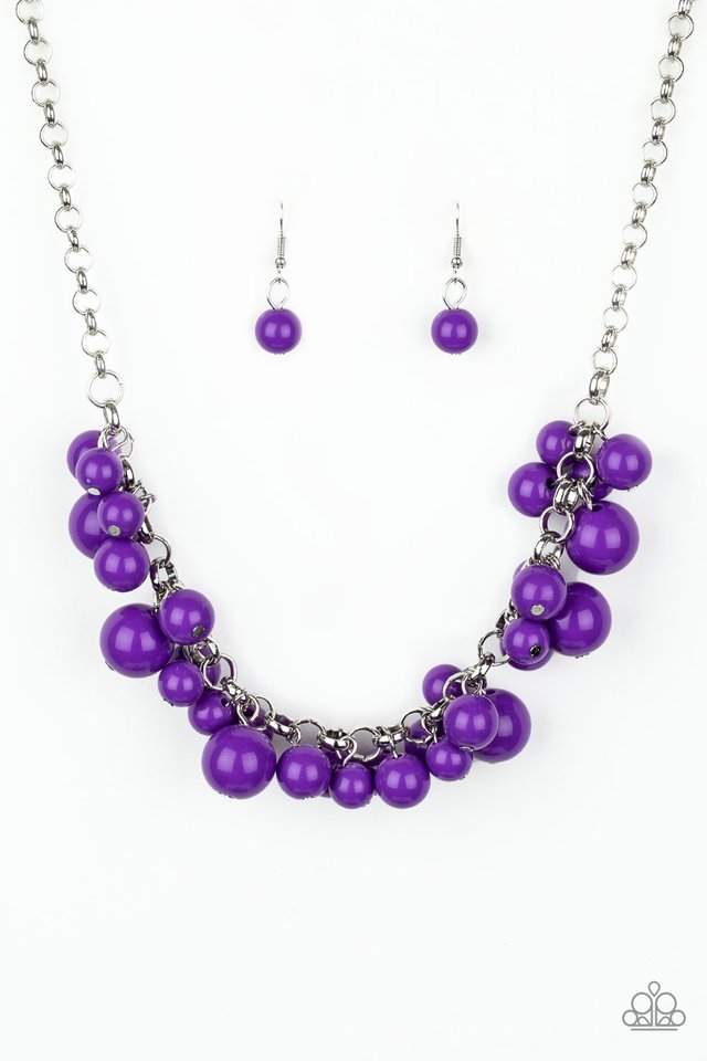 Walk This BROADWAY - Purple - Paparazzi Necklace Image