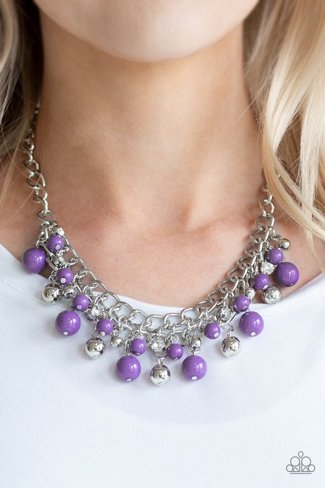 The Bride To BEAD - Purple - Paparazzi Necklace Image