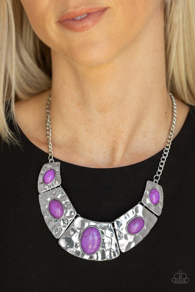 RULER In Favor - Purple - Paparazzi Necklace Image