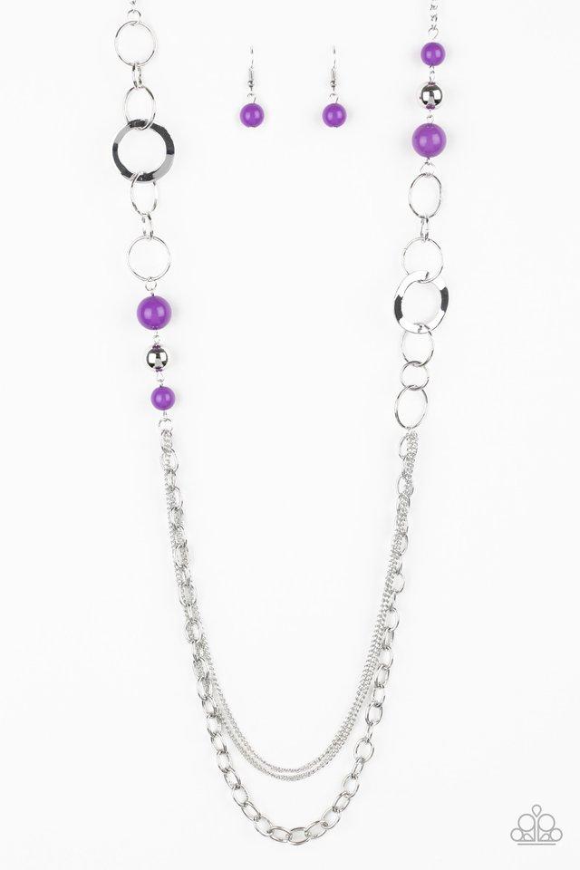 Paparazzi Necklace ~ Modern Motley - Purple