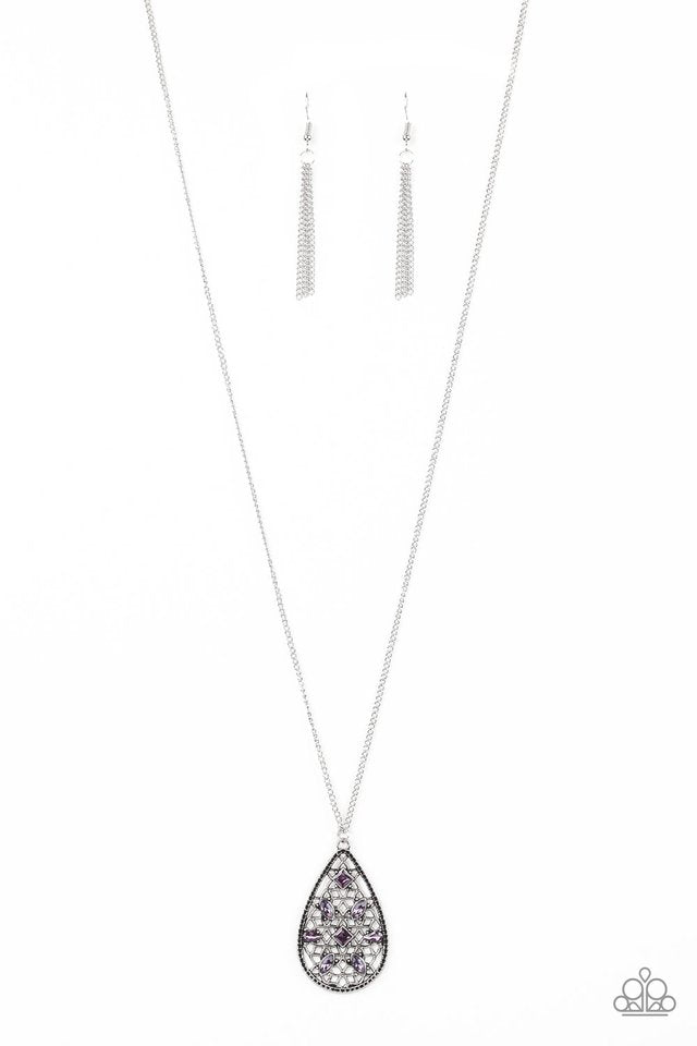 Gala Glimmer - Purple - Paparazzi Necklace Image