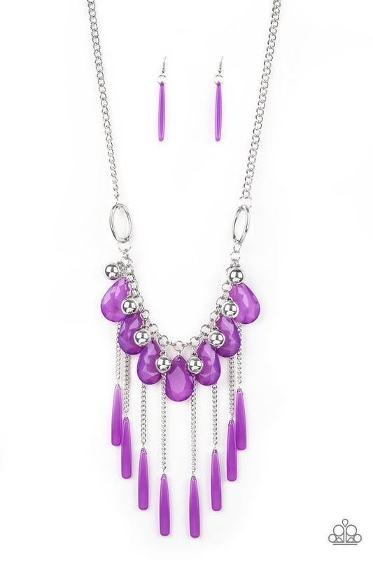 Roaring Riviera - Purple - Paparazzi Necklace Image