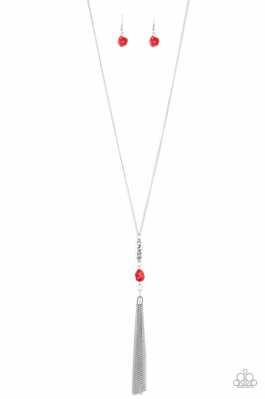 Wild Horse Wonder - Red - Paparazzi Necklace Image