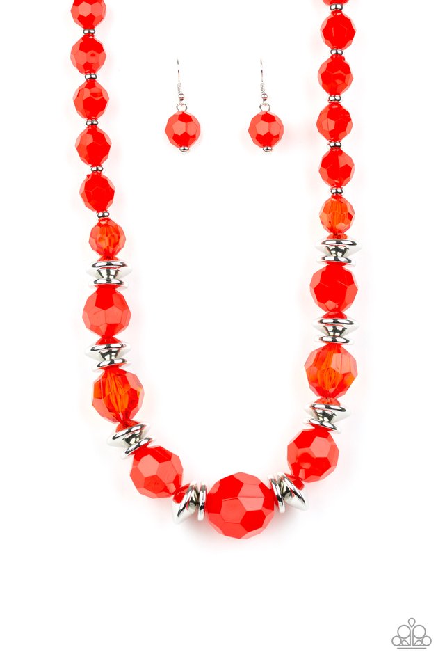 Dine and Dash - Red - Paparazzi Necklace Image
