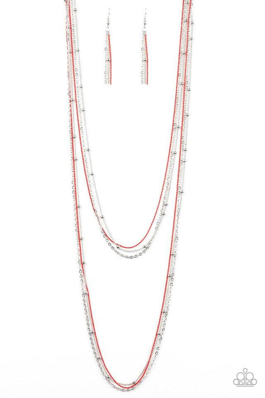 Paparazzi Necklace ~ What A COLORFUL World - Red
