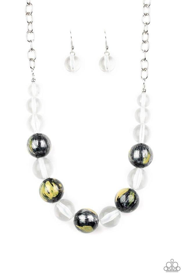 Paparazzi Necklace ~ Torrid Tide - Yellow