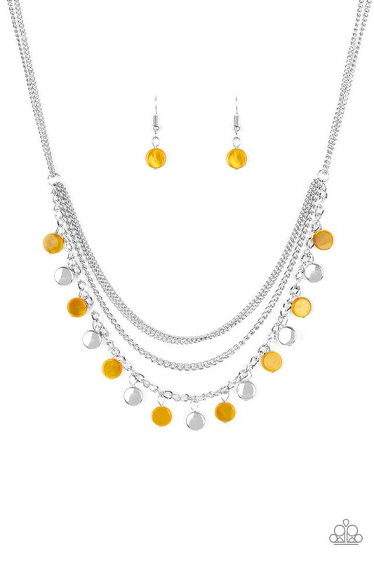 Beach Flavor - Yellow - Paparazzi Necklace Image