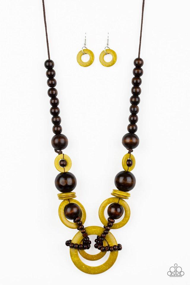 Paparazzi Necklace ~ Boardwalk Party - Yellow