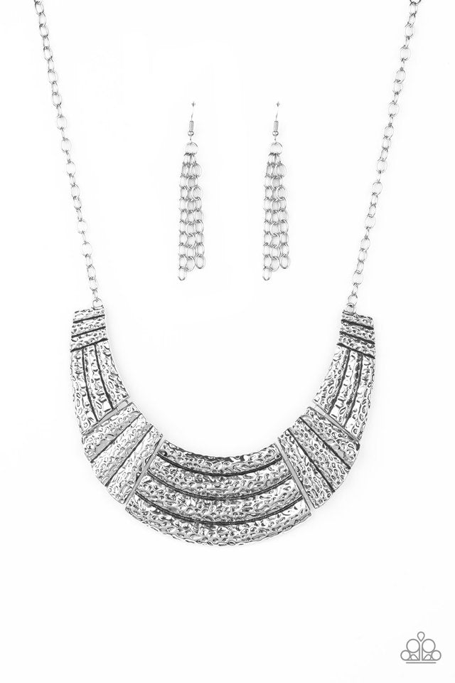 Ready To Pounce - Silver - Paparazzi Necklace Image