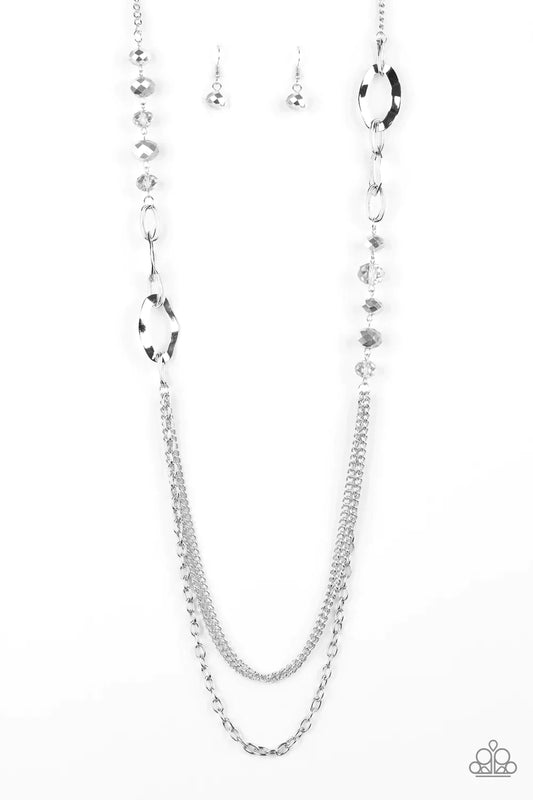 Paparazzi Necklace ~ Modern Girl Glam - Silver