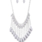 Venturous Vibes - Silver - Paparazzi Necklace Image
