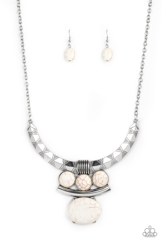 Commander In CHIEFETTE - White - Paparazzi Necklace Image