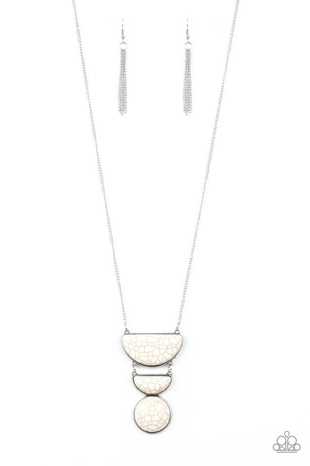 Desert Mason - White - Paparazzi Necklace Image