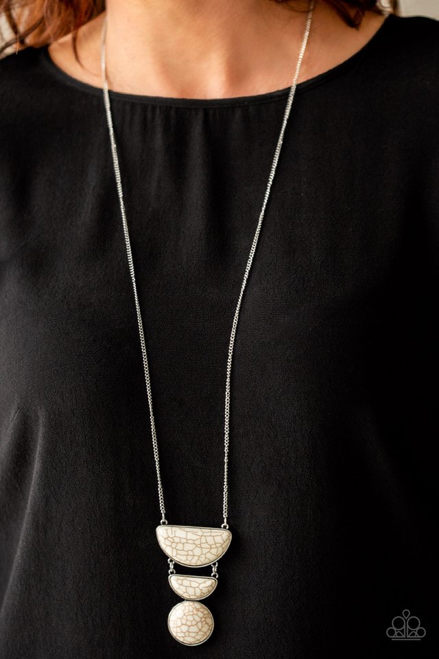 Desert Mason - White - Paparazzi Necklace Image