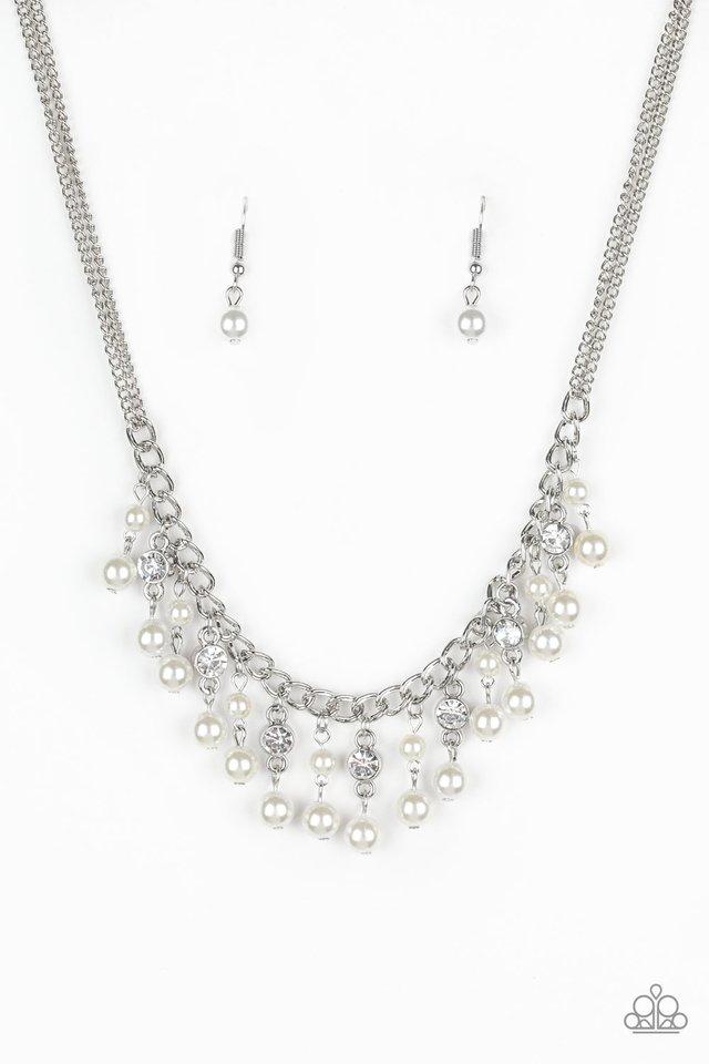 Paparazzi Necklace ~ Regal Refinement - White
