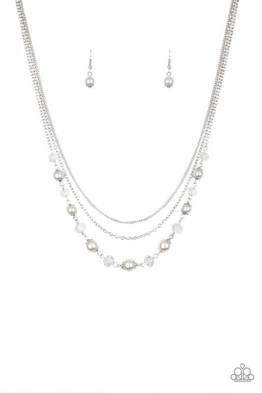 Tour de Demure - White - Paparazzi Necklace Image