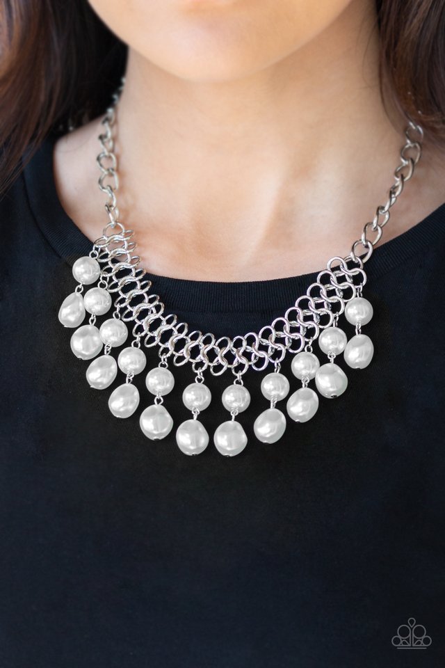 5th Avenue Fleek - White - Paparazzi Necklace Image