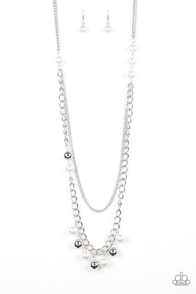 Paparazzi Necklace ~ Modern Musical - White