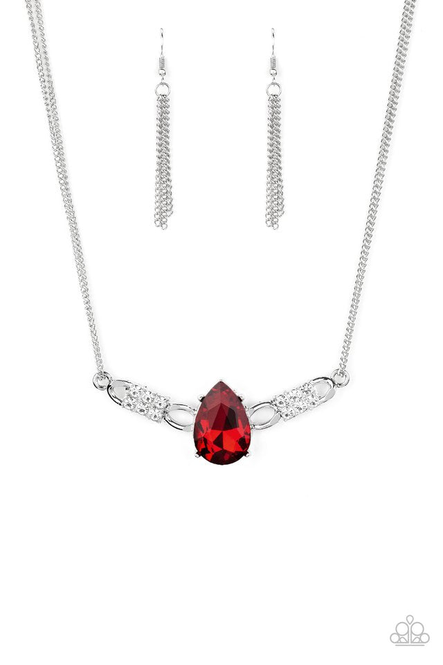 Way To Make An Entrance - Red - Paparazzi Necklace Image
