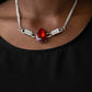 Way To Make An Entrance - Red - Paparazzi Necklace Image